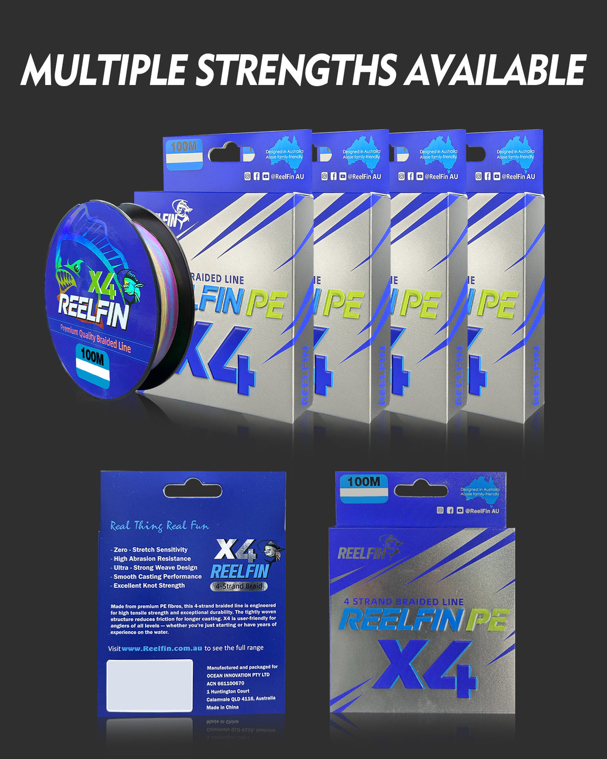 REELFIN X4 – 4-Strand Braided Line