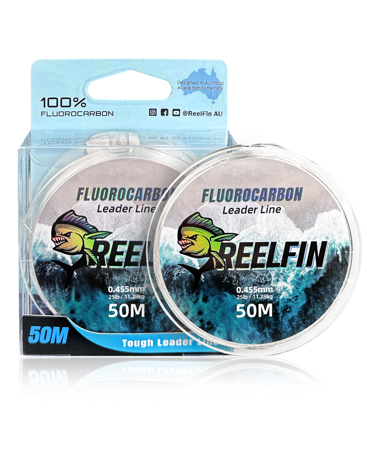 REELFIN Fluorocarbon Leader Line 50M