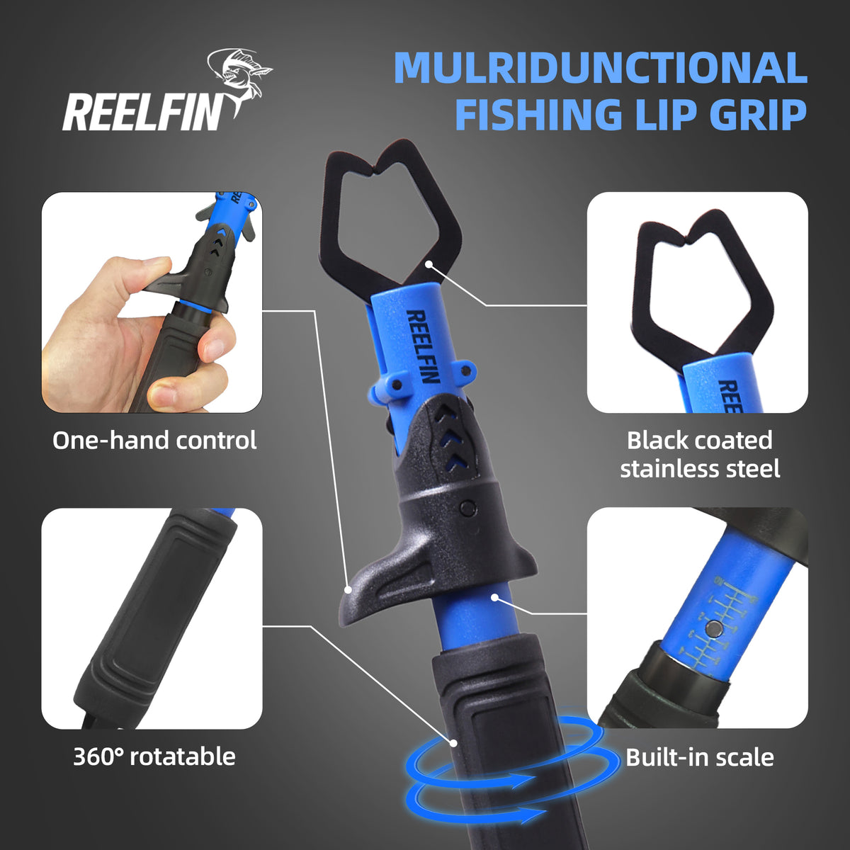 REELFIN 9Pcs Fishing Tools Kit
